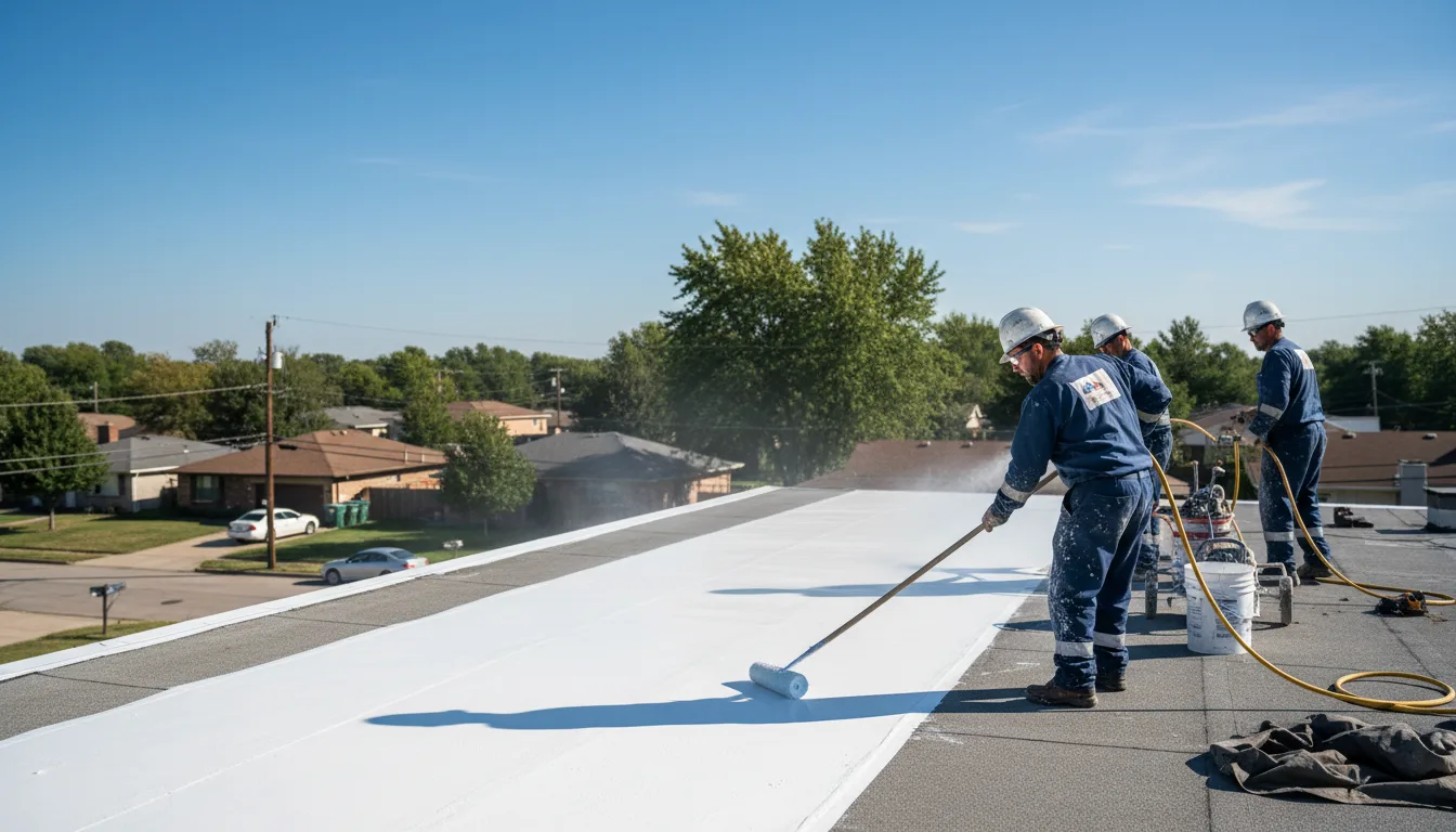 Commercial roof coating in Peralta, NM near me